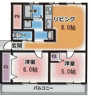 高津橋農住団地D棟【206号室】の間取り