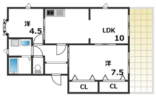 ガーデンハウス東落合5号棟【1階】の間取り