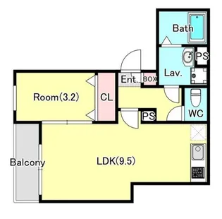 アマンダハウスII【203号室】の間取り