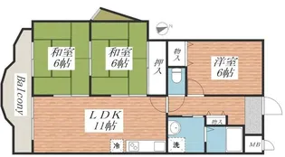モンテヴィラ【1階】の間取り