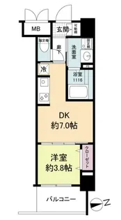 ブランシエスタ明石【2階】の間取り