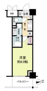 ブランシエスタ明石【3階】の間取り
