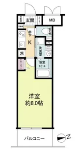 ブランシエスタ明石【3階】の間取り