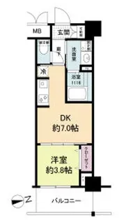 ブランシエスタ明石【2階】の間取り