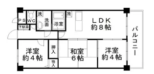 日宝アドニス塩屋【2階】の間取り