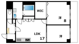 シャトー芦屋【3階】の間取り