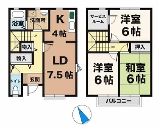 フェスタ山崎の間取り