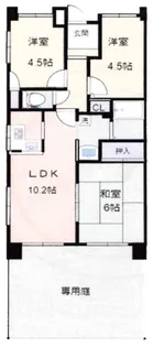 プレステージ明石大久保Ⅴ【1階】の間取り