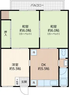 グリーンマンションⅠ【4階】の間取り