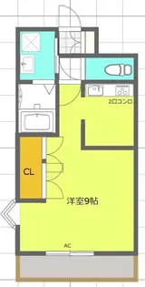メゾンドメルヴェーユ【1階】の間取り