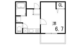 中原マンション【1階】の間取り