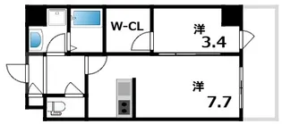 モレス・ヴィラ明石【3階】の間取り