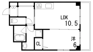 ルセーヌ森北【2階】の間取り
