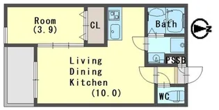 グランユイナス塩屋【1階】の間取り