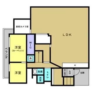 リアライズ甲南山手【5-6F号室】の間取り
