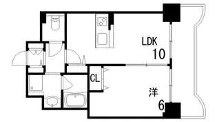 アムール住吉【6階】の間取り