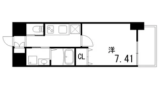 リブネスコート神戸深江【4階】の間取り