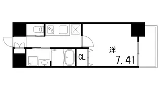 リブネスコート神戸深江【7階】の間取り