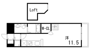 ワコーレヴィアーノ芦屋三条【1階】の間取り