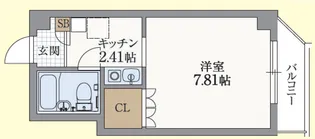 サンクラッソ阪急六甲駅前EAST【5階】の間取り