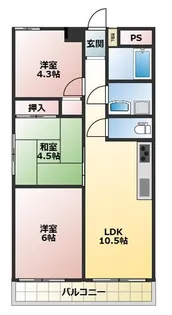 甲南本山ハイム【2階】の間取り