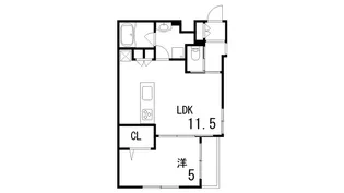 コストルツィオーネ本山南【5階】の間取り