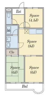 新生マンション【1階】の間取り