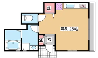 KARIN神ノ木通【1階】の間取り