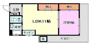 グリーンヒル清水ヶ丘【3階】の間取り