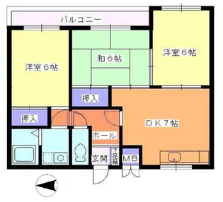 アストロハイツ【303号室】の間取り