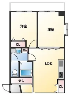 バッハレジデンス神戸WEST【C831号室】の間取り