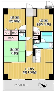 メゾンドール明石東二見【613号室】の間取り