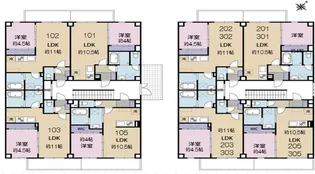 アリビラ六甲【3階】の間取り