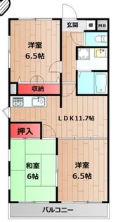 レア・シャトーシンワ【1階】の間取り