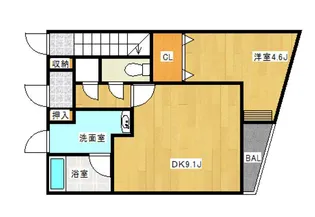 ワコーレアネシス明石小久保【102号室】の間取り