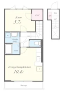 クローバー【2階】の間取り