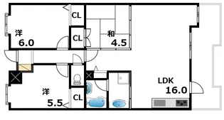 メゾンドカスカード六甲【2階】の間取り