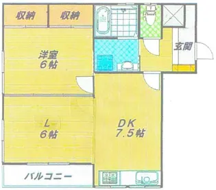 ダイヤハイツ板宿【2階】の間取り