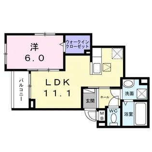 マリエレイ・ラニ【3階】の間取り