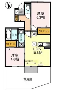 アルコバレーノⅧ【1階】の間取り