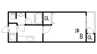 ジークレフ王子【4階】の間取り