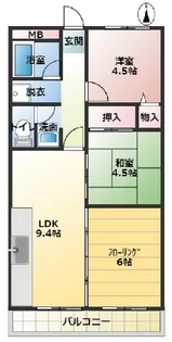 ニューナイスマンション【2階】の間取り