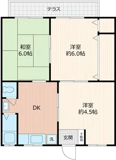 グリーンマンションⅠ【104号室】の間取り