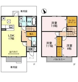 シティパルA棟の間取り