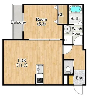 ジーメゾン大久保リベイル【1階】の間取り