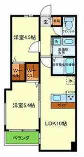ベネフィス芦屋【1階】の間取り