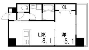 グランメール岡本【7階】の間取り