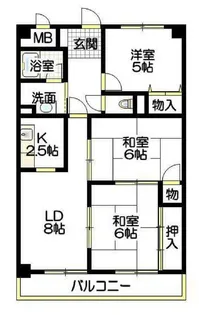 ラフィナートYOK【4階】の間取り
