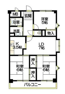 ラフィナートYOK【2階】の間取り
