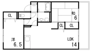 プレステージ芦屋F棟【2階】の間取り